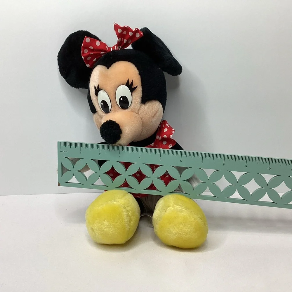 Disneyland Disney World Vintage Minnie Mouse 1980s 10" Plush Doll Stuffed Animal - Picture 9 of 9